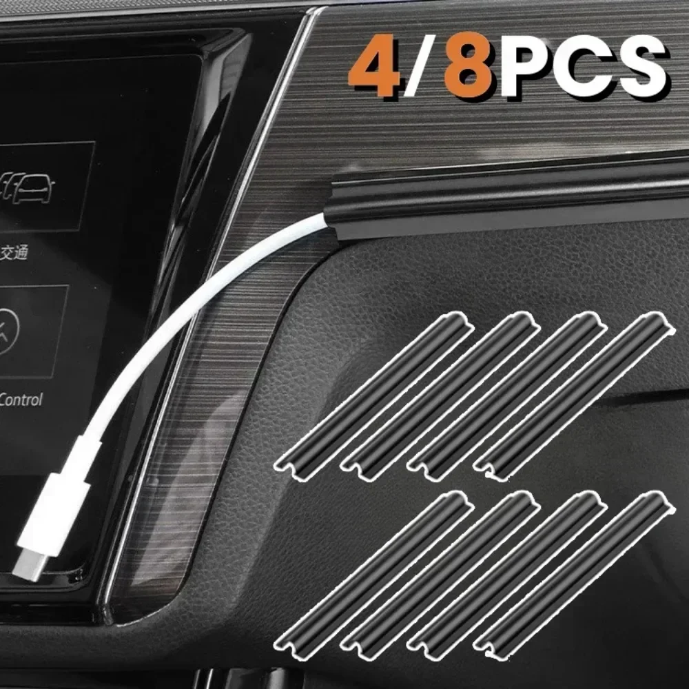 Car Cable Organizer - 4/8 Stück Auto-Innenraum Kabelschutz Universelle Versteckte