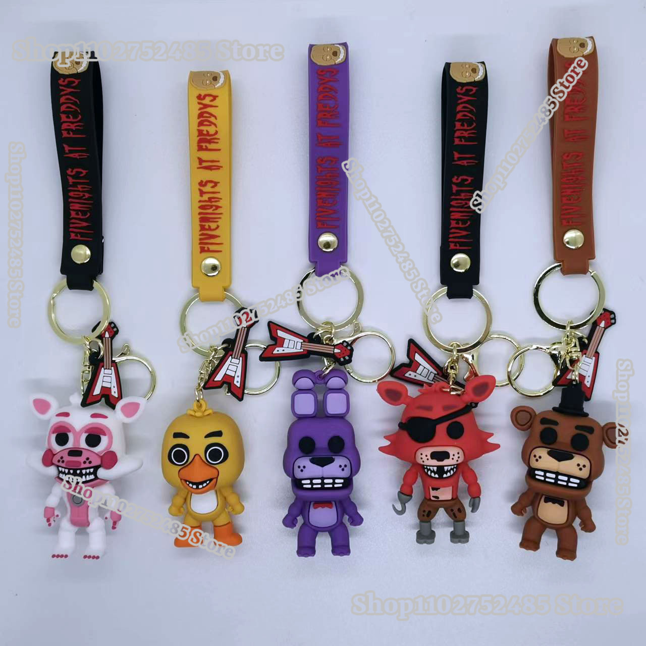 Car Accessories Papar - 5 Stück Cartoon Anime FNAF Figuren