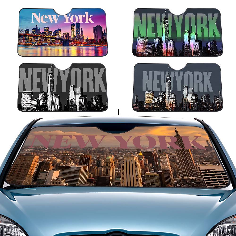 Car Accessories York - New York Aesthetic Art Auto-Sonnenschutz für