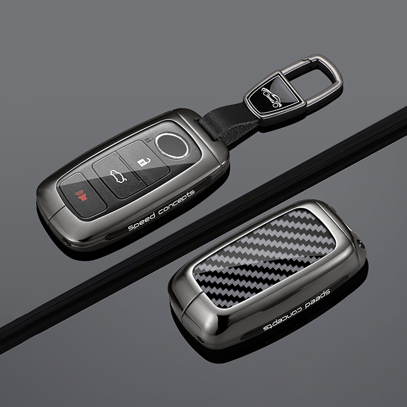 Car Accessories Malaysia - Passende Schlüsselhülle aus Zinklegierung und Leder