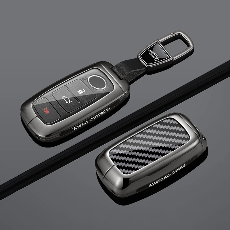 Car Accessories Malaysia - Passende Schlüsselhülle aus Zinklegierung und Leder