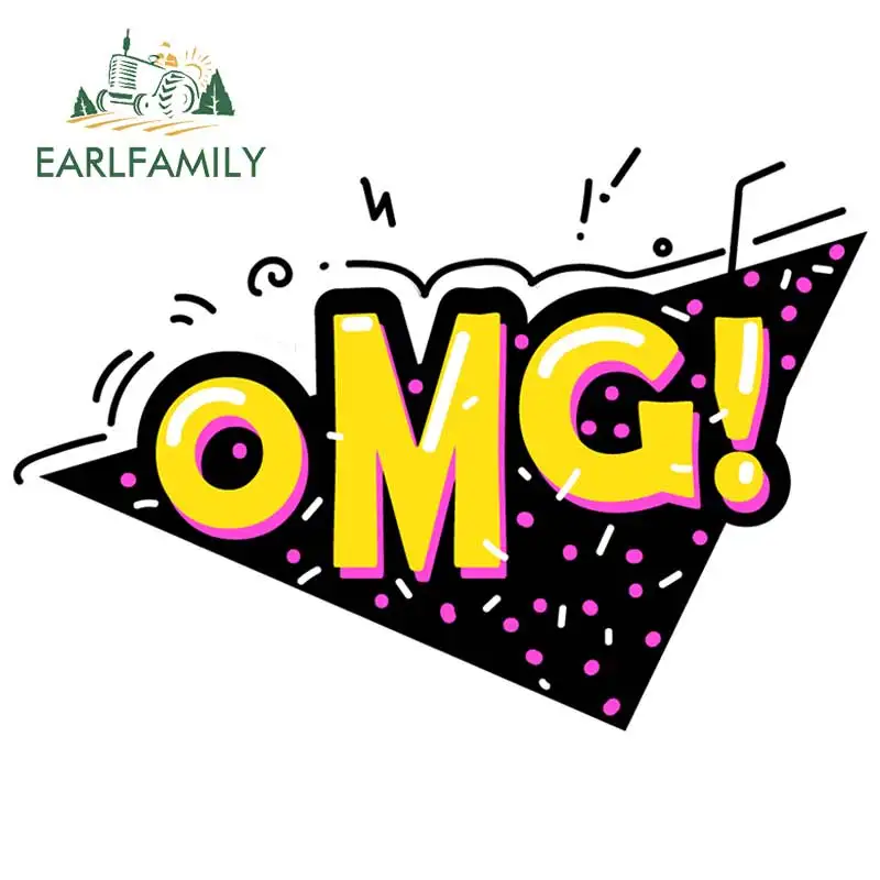 Car Accessories Omg - EARLFAMILY 13 cm x 9 cm