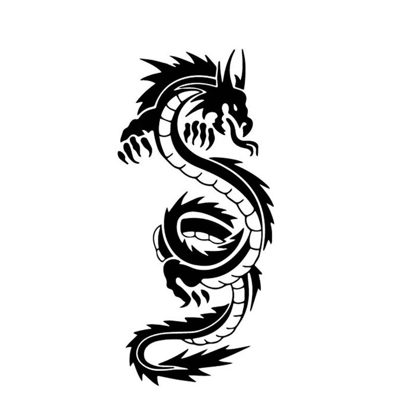 Car Accessories Ebay - Mythischer Drachen-Autoaufkleber Kreative Kofferraum-Dekoration Wasserdichter Sonnenschutz-Vinyl-Aufkleber