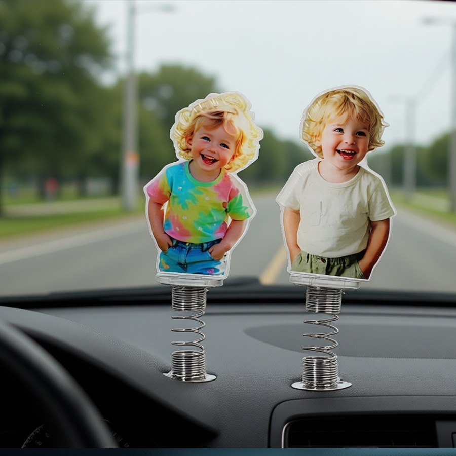 Car Accessories Papar - Personalisiertes Acryl-Fotoornament | Auto-Schaukel/Festdekoration | Geschenk