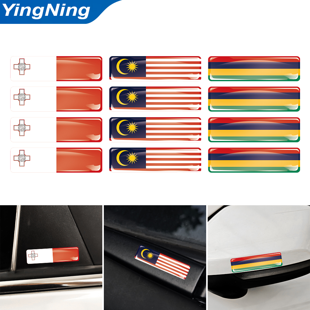 Car Accessories Malaysia - 4 Stück 3D Epoxy-Domaufkleber Malaysia Malta