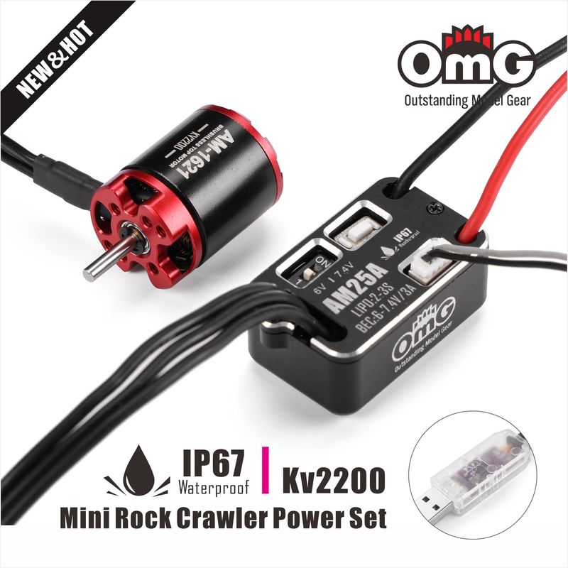 Car Accessories Omg - Omg Fernbedienung Autozubehör Wasserdicht Mini25a Esc