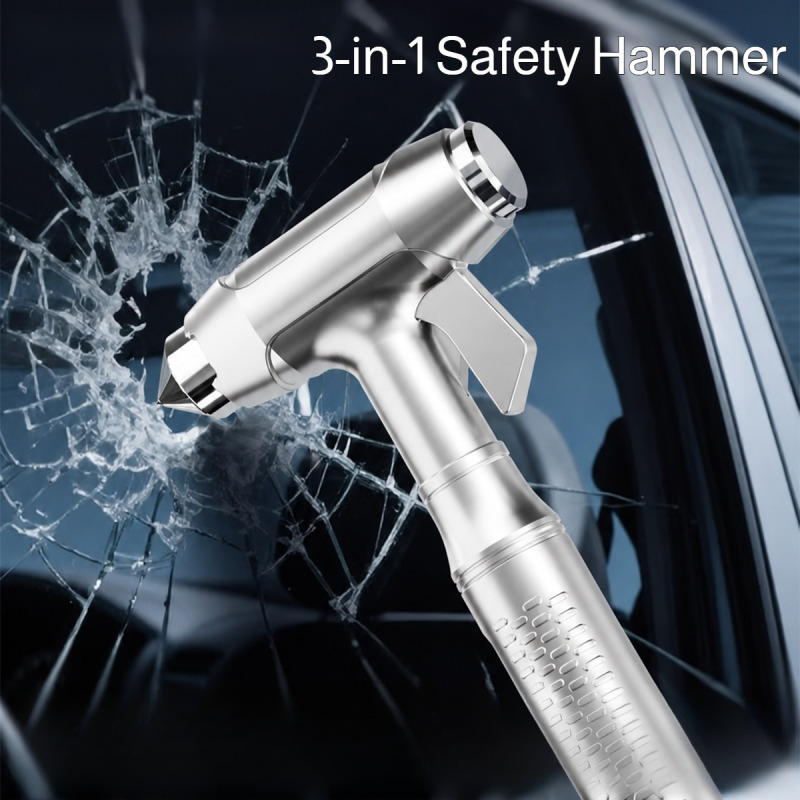Car Emergency Tool Kit - Auto-Sicherheitshammer mit Gurtschneider, Notfallhammer, Auto-Fensterbrecher, Rettungs-