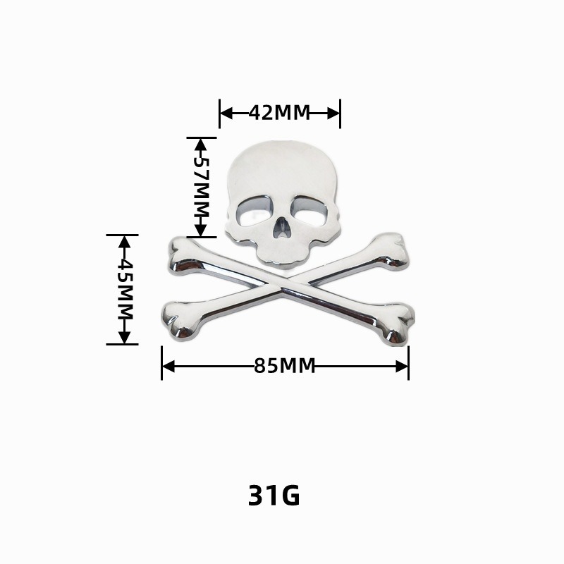 3D Metall Totenkopf-Autoaufkle – Car Accessories Ebay Bewertung und Preis