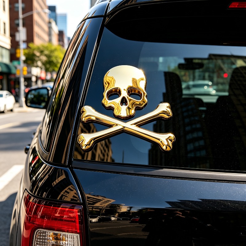 3D Metall Totenkopf-Autoaufkle – Car Accessories Ebay Bewertung und Preis