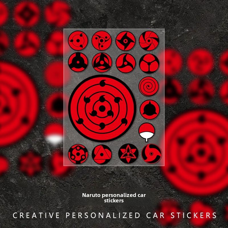 Sharingan-Auge-Aufkleber-Set,  – Car Accessories Workshop Bewertung und Preis