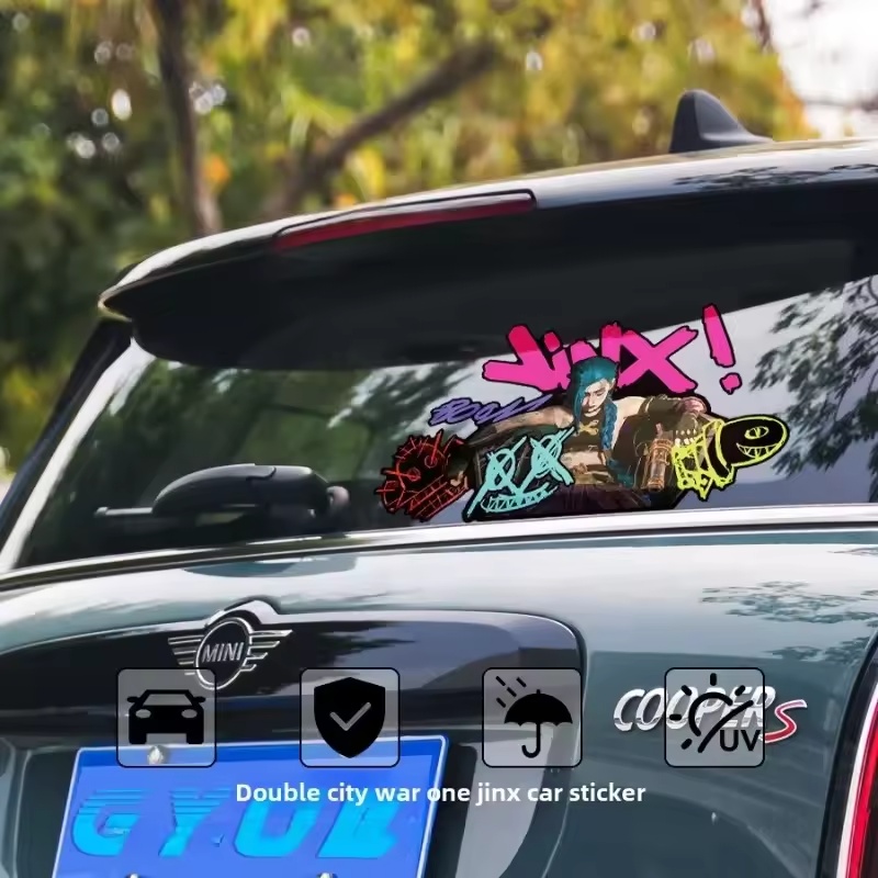 Arcane Jinx Graffiti Reflektie – Car Accessories Outside Bewertung und Preis